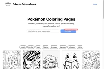 Pokémon Coloring Pages preview